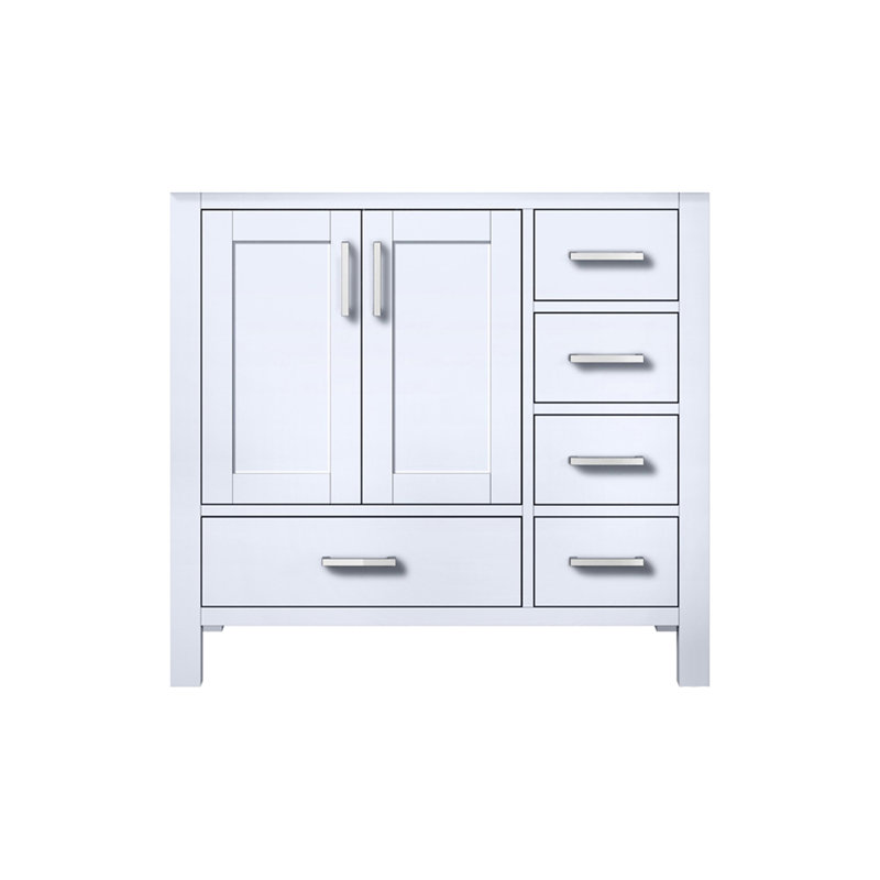 Jacques 36 in W x 22 in D Left Offset Single Bath Vanity, Dark Grey
