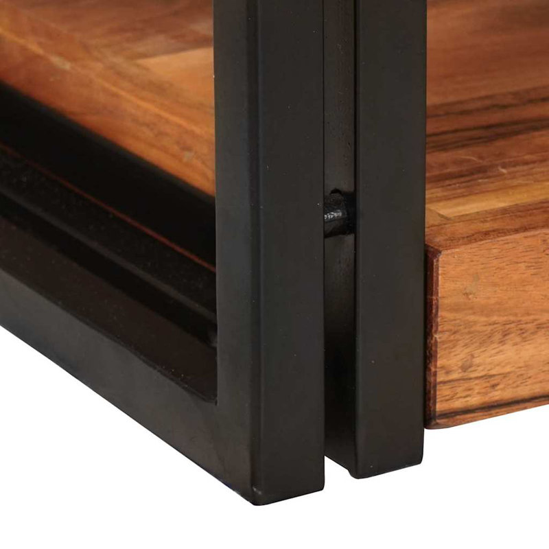 38cm W Solid Wood Bedside Table