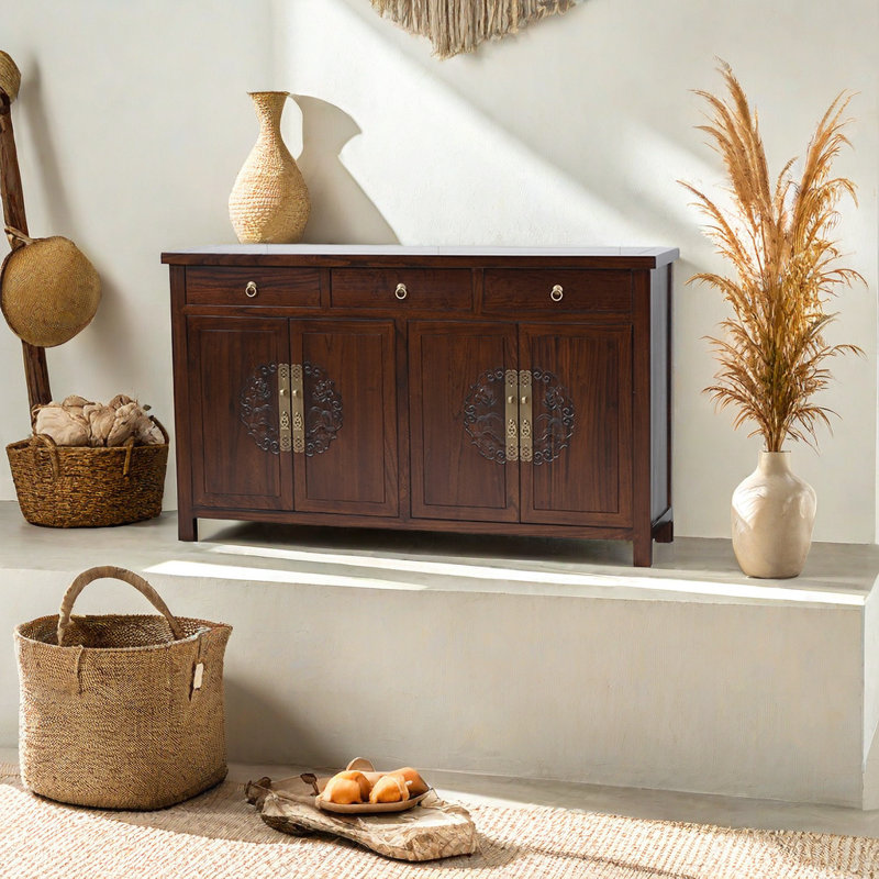 Armoire à chaussures en bois massif avec rangement pour 24 paires de chaussures