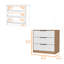 Commode moderne à 3 tiroirs avec une construction durable et un grand espace de rangement, parfaite pour organiser et rehausser la décoration intérieure.