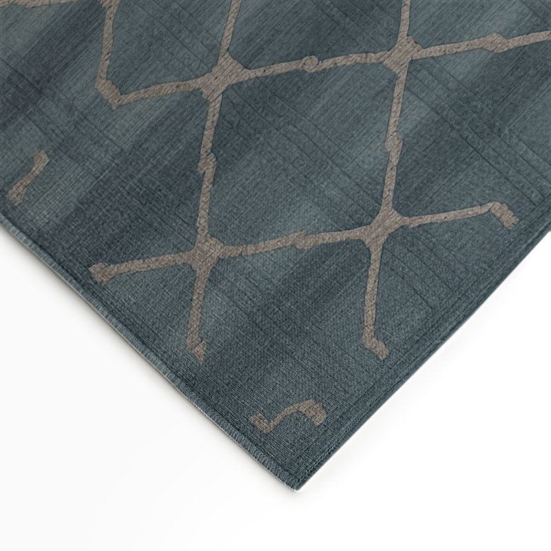 Tapis gris intérieur et extérieur Trellis, Rectangle 9 pi x 12 pi