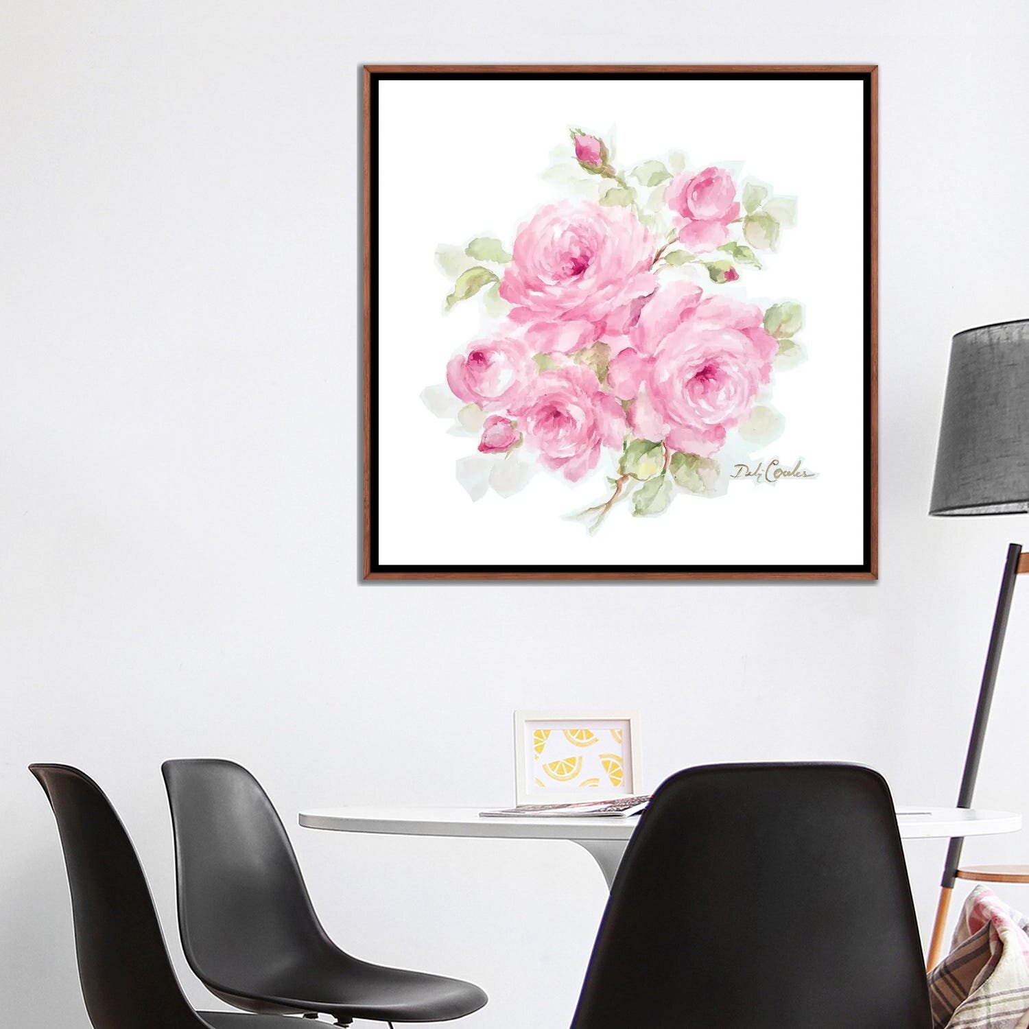 Bless international Romantic Roses Framed by Debi Coules Painting | Wayfair
