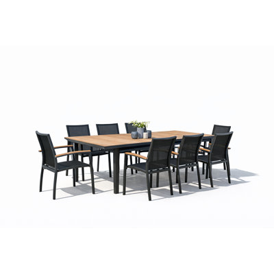 Ensemble repas en aluminium 9 pièces Tierney