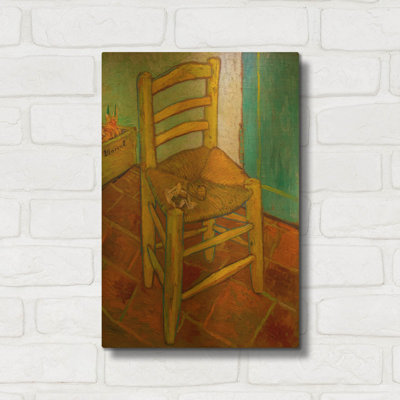 'Van Gogh' By Vincent Van Gogh Gold Metal Wall Art, 12" x 16"