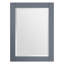 Miroir de salle de bain moderne et contemporain à cadre encadré gris anthracite l 28 po x H 32 po Bernharda-1211265032-1211265039