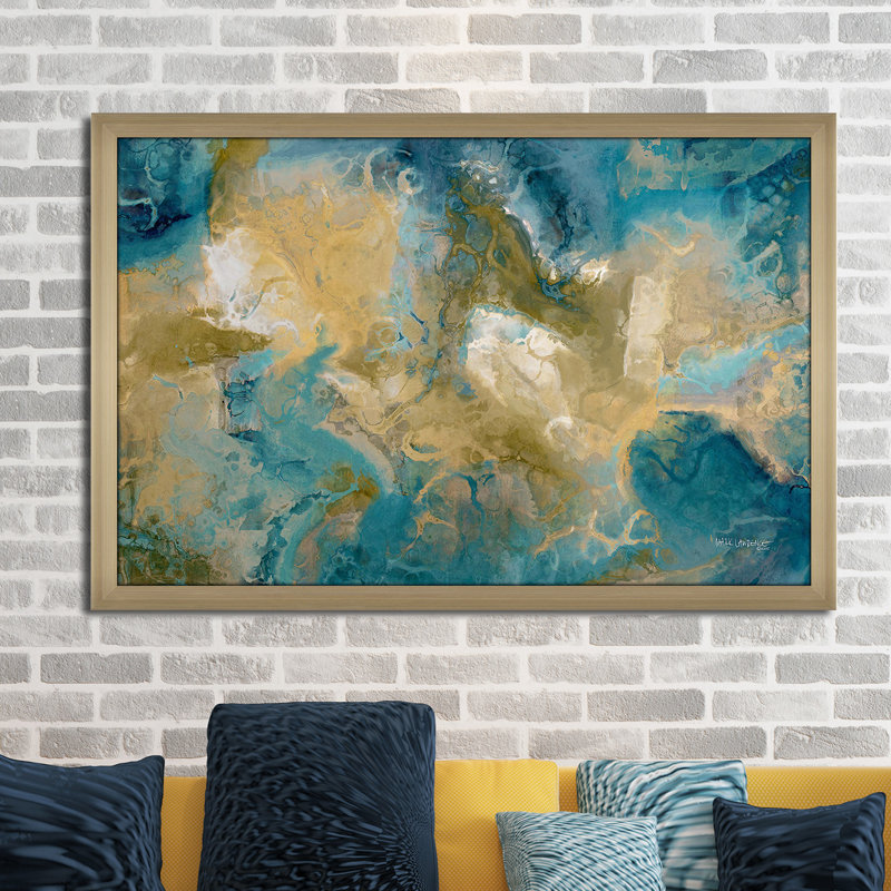 «Vos yeux verront. «Isaiah 33:17», impression, H 33,5 po x l 49,5 po x P 1 po, Encadrement champagne