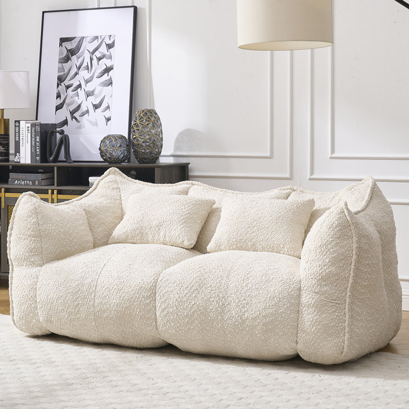 Canapé 2 places en chenille, Beige