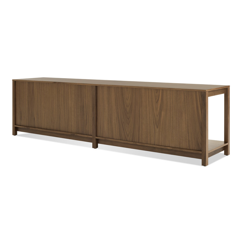 Open Plan Solid Wood Storage Bench, Walnut