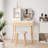 Bove Vanity Table Set with 3 Modes Adjustable Brightness Mirror with Free Stool