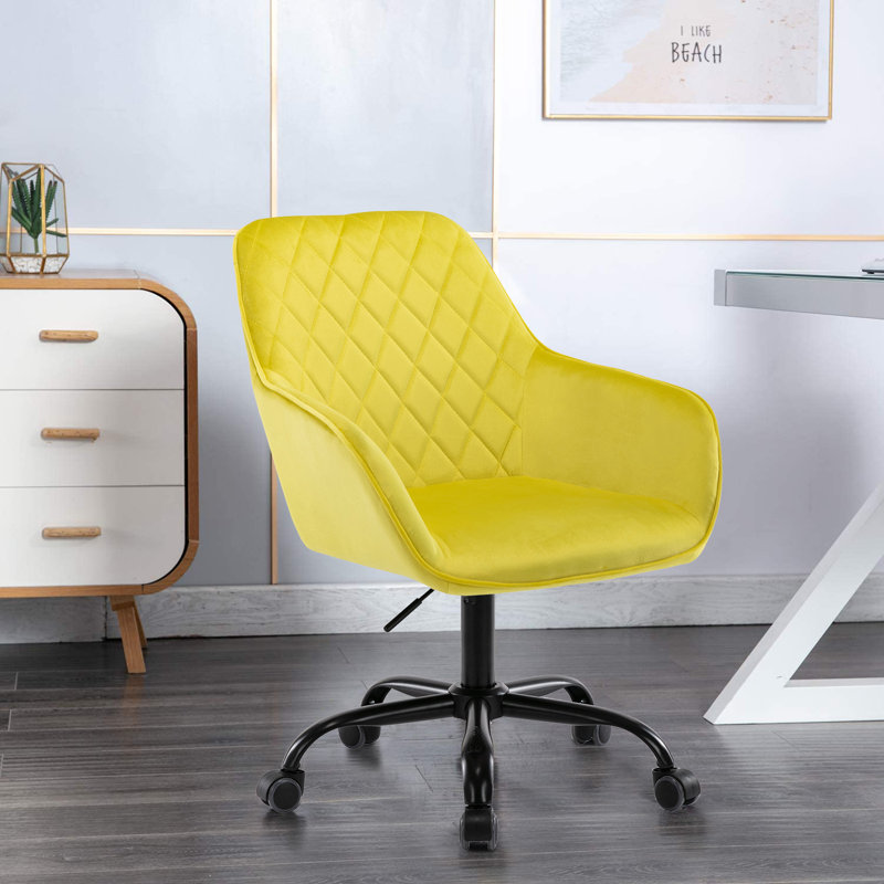 Chaise de travail Kylan, Jaune