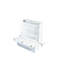 Lit escamotable en pin massif avec port USB et tablettes amovibles, pour l'efficacité du bureau personnel et de la chambre d'amis.-24766877-24766878