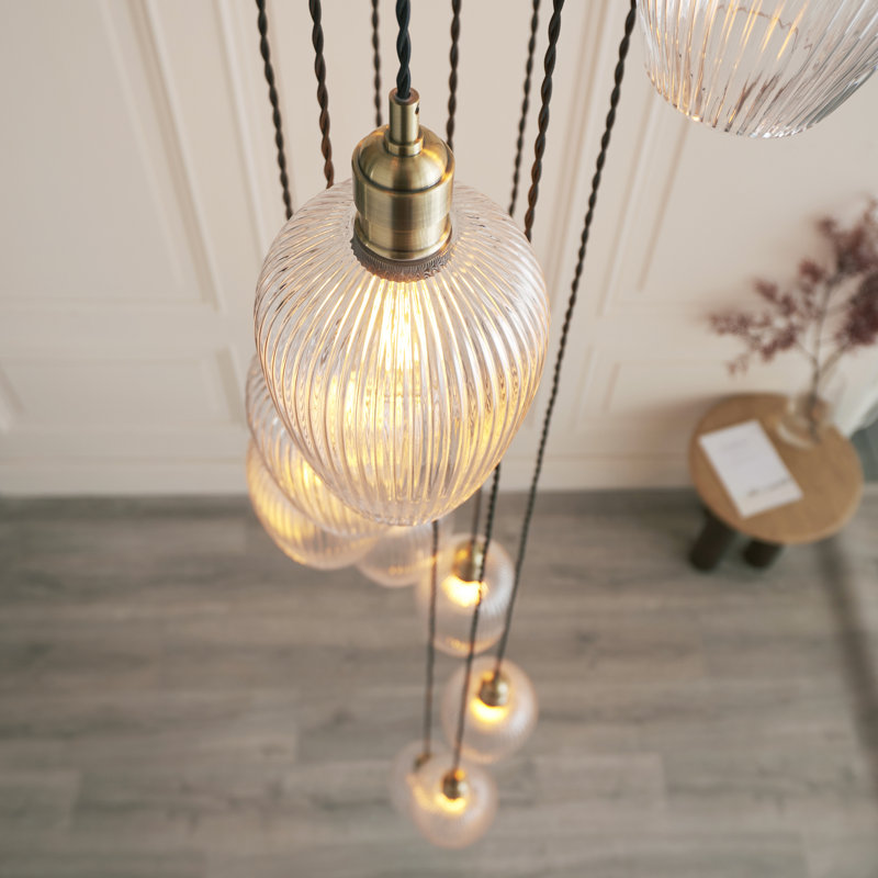 Alans 13 - Light Chandelier, Antique Brass