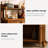 31.5"Solid Wood Ash brown Sideboard