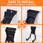 Paquet de 36 crochets noirs robustes, accessoires utilitaires pour garages, remises et sous-sols