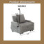 Canapé-lit convertible 3-en-1 en velours avec fauteuil inclinable réglable, ports USB et support pour téléphone-513153281