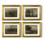Ensemble de 4 reproductions encadrées Vintage Landscape Lxxiv