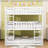 Kawtar Versatile Twin Over Twin Over Twin Detachable Triple Bunk Bed With Guardrails, Ladders-1679359805
