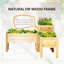 Ensemble de 3 jardinières surélevées Outsunny