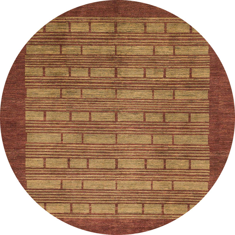 Tapis abstrait moderne 1615, Rond 7 pi