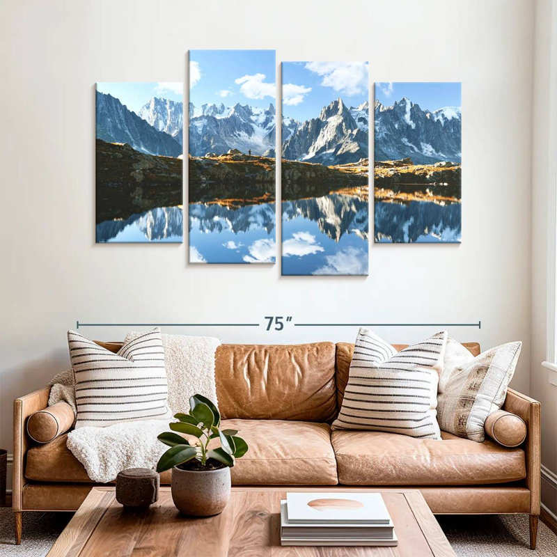 Alvord, Mont Blanc, lac du Massif, H 42 po x l 68 po