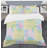Circular Retro Geometry I - Vintage Abstract Duvet Cover Set - Microfiber Polyester-40702724