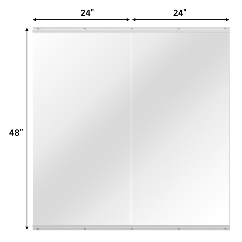 Miroirs d'entraînement pour la gymnastique à domicile, 48 po x 24 po, 2