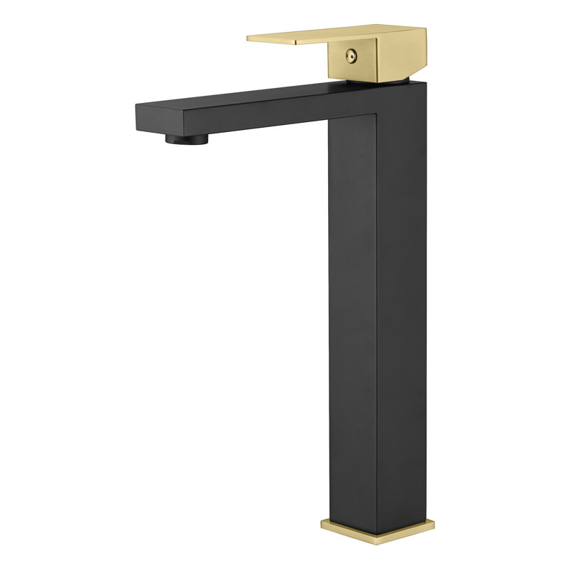 Robinet de lavabo vasque Sumerain, robinet de salle de bain haut monotrou à poignée simple, robinet de meuble-lavabo en acier inoxydable 304