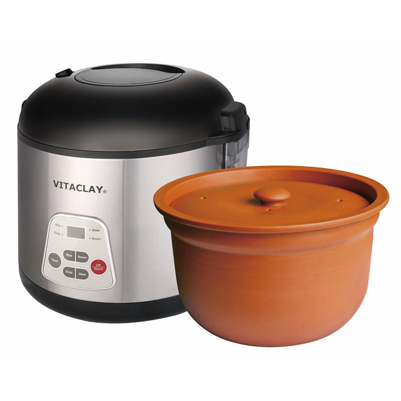 Vitaclay Slow Rice Cooker, 6 cups