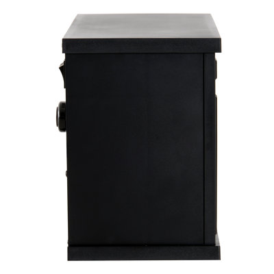 Turien 13.5'' W Black Electric Fireplace Insert