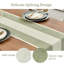 Cotton Linen Table Runner 180cm Long with Tassels, Macrame Table Runner for Holiday Parties and Everyday Use-1279417003