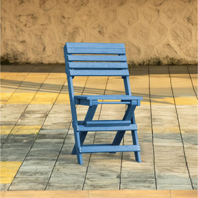 Chaise bistro pliante en PEHD entièrement recyclé toutes saisons Coastal Bay