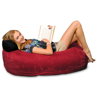 Bean Bag Chair Lounger for Kids and Teens - 4-Foot Shredded Memory Foam Bean Bag Chair - Removable, Machine Washable Microfiber Cover - Kids Bean Bag Sofa Lounger for Reading, Relaxing, Gaming, and Watching Movies, 4 ft, in Multiple Colors and Fabrics
