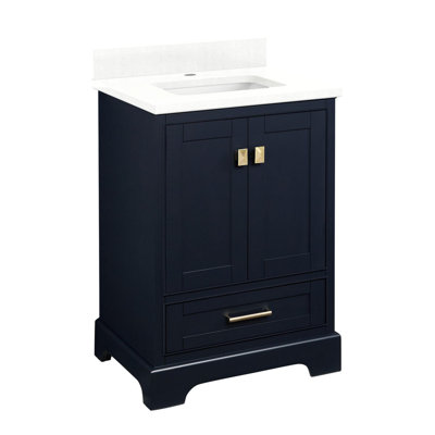 Ensemble de meuble-lavabo simple autoportant 24 po avec meuble-lavabo Quen