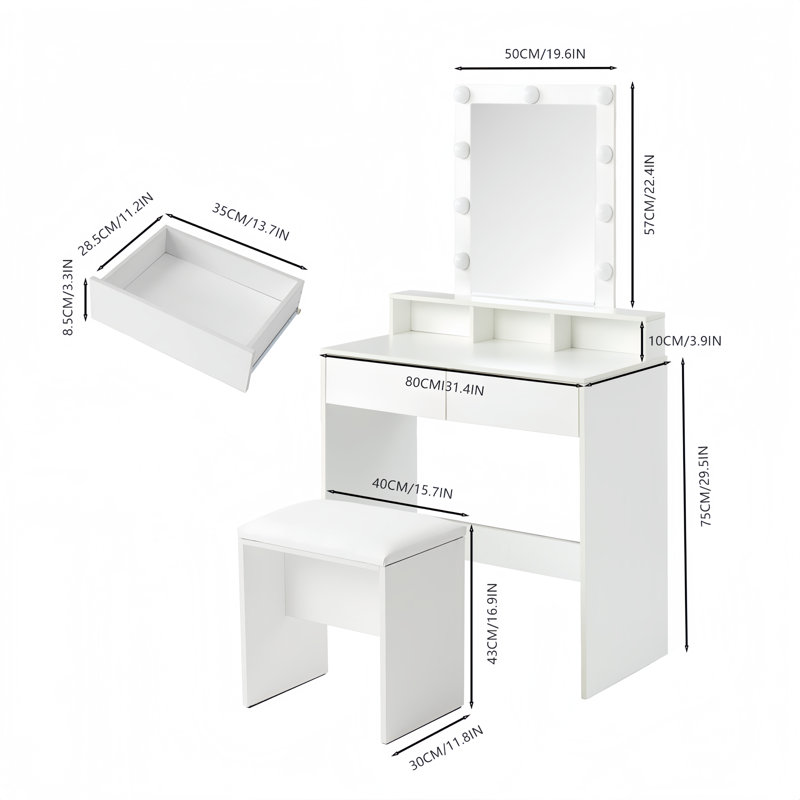 Dressing Table with Mirror
