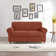 Elastic Textured Grid Separate Box Cushion Loveseat Slipcover