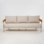 Canapé en aluminium 3 personnes avec coussin en oléfine Schleicher