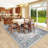 Boho Vintage Medallion Area Rug - Distressed Persian Style Soft Crystal Velvet Carpet For Living Room Bedroom-1885336255-1885336225