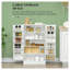 Buffet de cuisine blanc avec tablettes de rangement