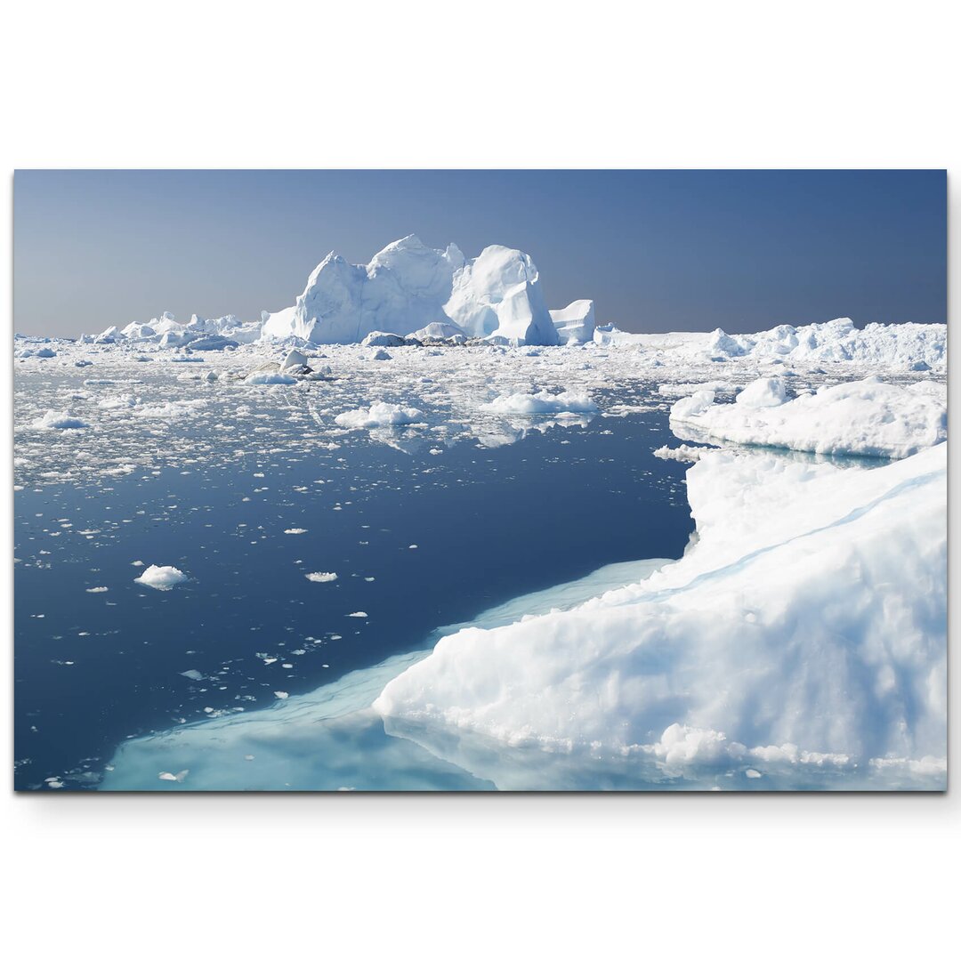 Leinwandbild Eisberge im Sommer – Grönland