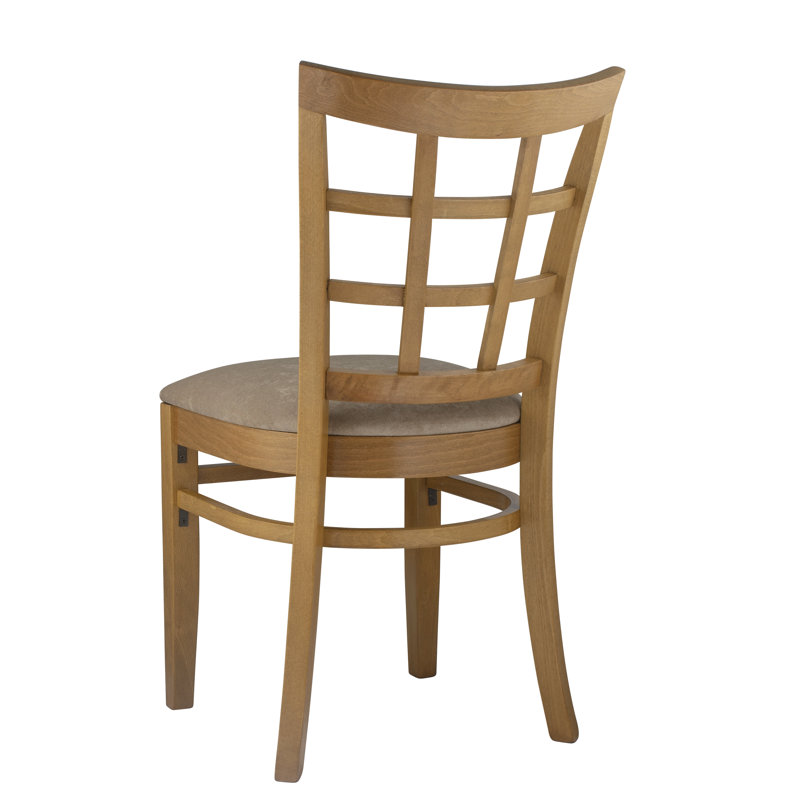 Chaise en bois massif Harner, Cerisier