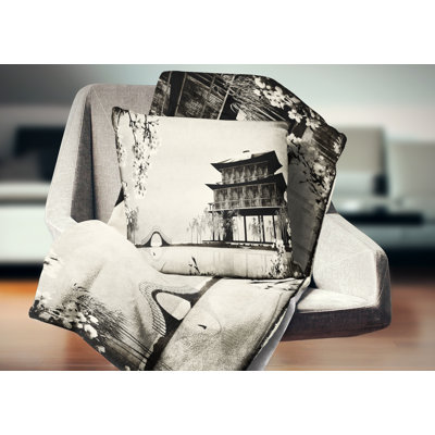 Chinese Ink - Landscape Printed Pillow