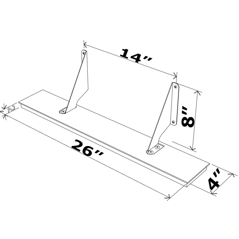 Wood Air Wall Shelf In Pink Hue, 26.22 Depth, 4.02 Width, 8.2 Height, 2.03 Lb Made Of Wood, Height, Pink