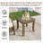 Solid Wood Teak Outdoor Side Table-114983521