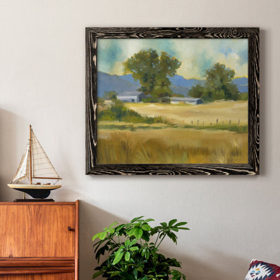 «Down on the Farm», reproduction d'art sur toile encadrée