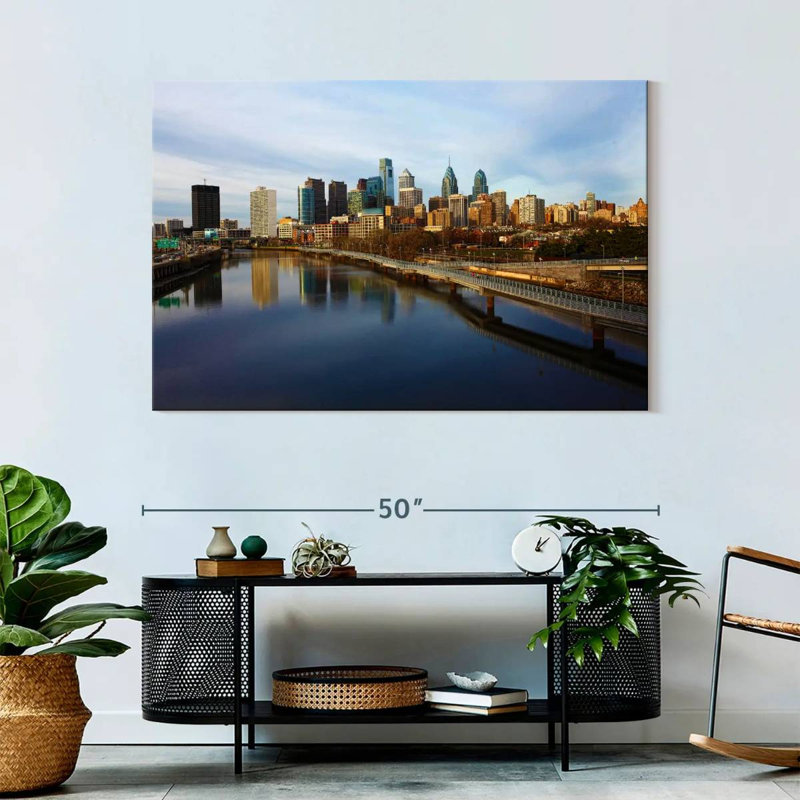 Paysage urbain de Sireci, Philadelphie, H 32 po x l 48 po
