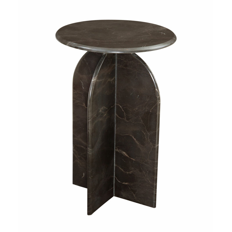 Table d'appoint Aurelia Brown, Brun