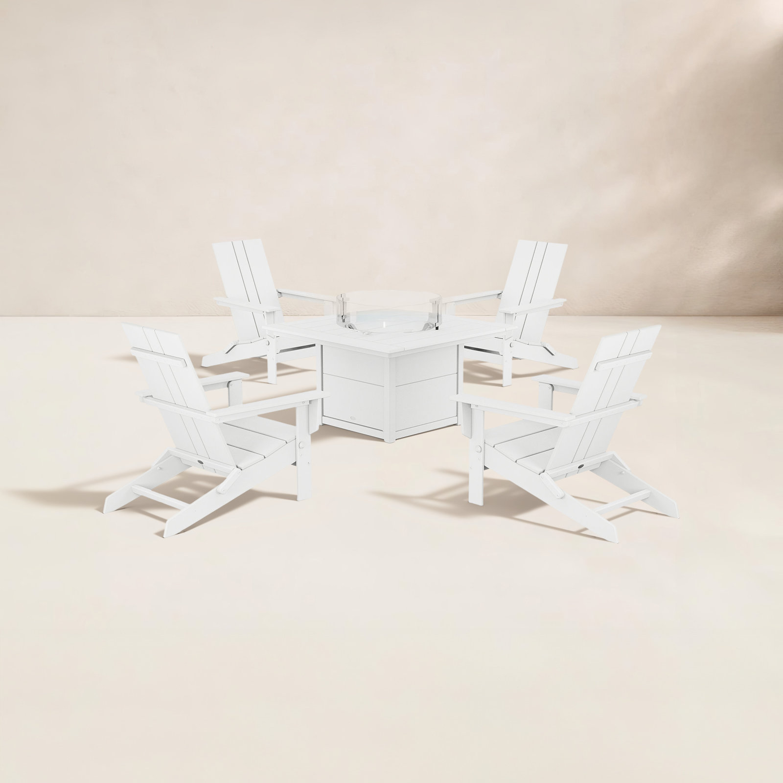 4-Person Patio Seating Group, White