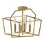 Plafonnier encastré 4 lumières Golden