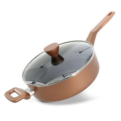 Nutrichef Sautepan Pot With Lid - Non-Stick High-Qualified Kitchen Cookware With See-Through Tempered Glass Lids, 3 QT. (Works With Model: NCCWA13BU)