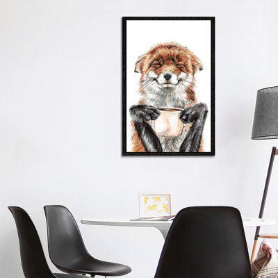 Morning Fox by Holly Simental - Print on Canvas